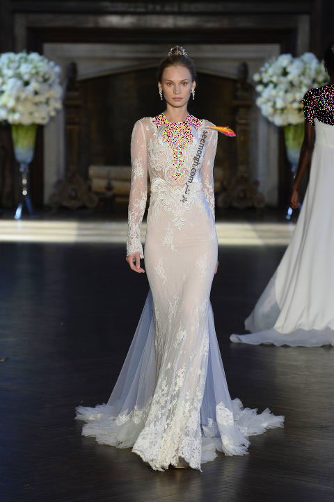 لباس عروس بلند در هفته مد لندن - مدل شماره 1