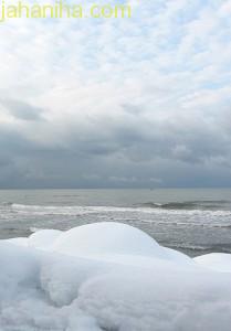 عکس دریا و سواحل برفی,عکس دریا