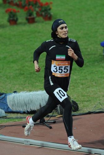 لیلا ابراهیمی اولین دونده دختر ایرانی (عکس)