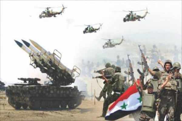 کنترل ارتش سوریه بر مواضع تروریست ها در غوطه شرقی