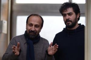 اصغر فرهادی و شهاب حسینی پشت صحنه فیلم «فروشنده» 