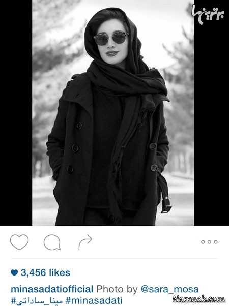  مینا ساداتی ، بازیگران مشهور ایرانی ، بازیگران مشهور ایرانی در شبکه های اجتماعی