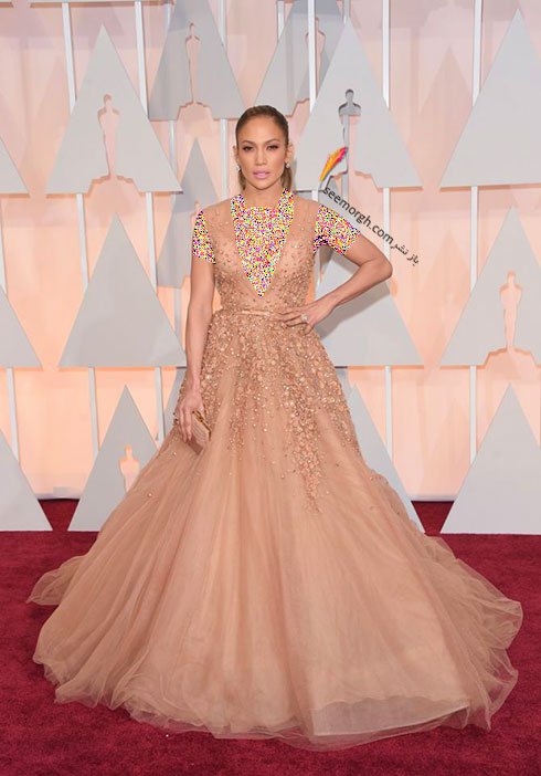 لباس جنیفر لوپز Jennifer Lopez در مراسم اسکار از طراح معروف ایلی صعب Elie Saab  
