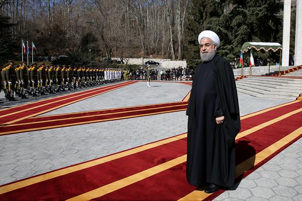تصاویر : استقبال رسمی روحانی از الهام علی اف