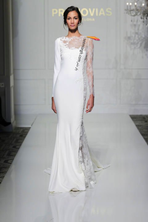 لباس عروس بلند در هفته مد لندن - مدل شماره 7