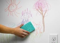 روش پاک‌کردن لکه‌ها از روی دیوار