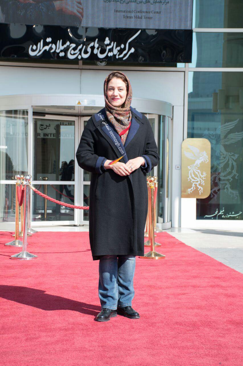 مدل لباس شبنم مقدمی در پنجمین روز سی و چهارمین جشنواره فیلم فجر - کاخ جشنواره فیلم فجر