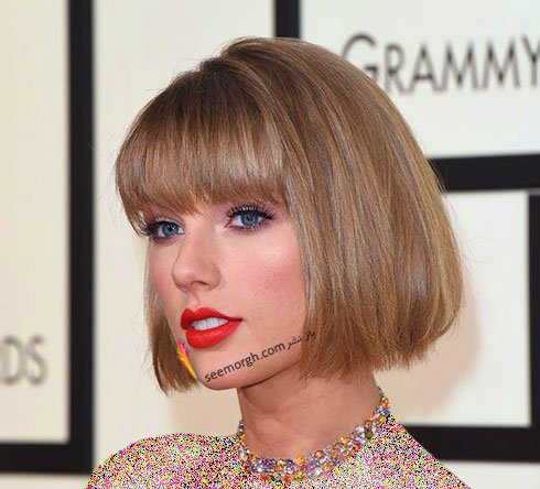 مدل مو تیلور سوییفت Taylor Swift در جوایز گرمی Grammy 2016