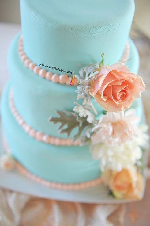 کیک عروسی به رنگ سال 2016 - مدل شماره 4