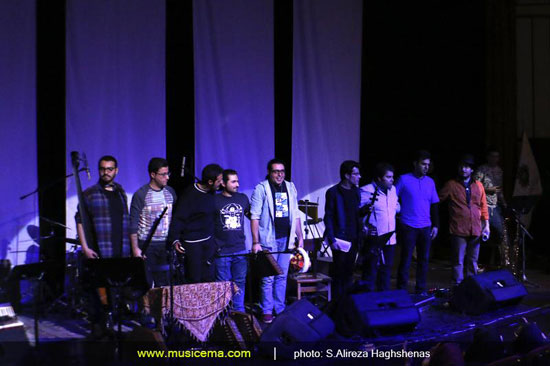 عکس: «اوان» به عنوان اولین گروه تلفیقی جشنواره موسیقی روی صحنه رفت