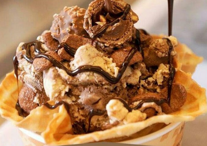 میز اردور/ بستنی جلاتو شکلاتی، خوشمزه و آسان