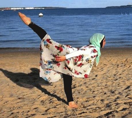 عکس های اولین دختر رقصنده باله با حجاب !