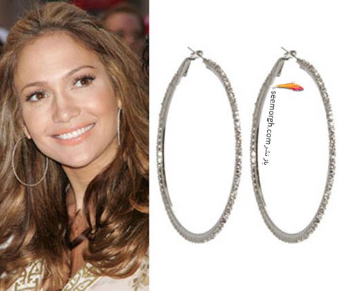 گوشواره حلقه ای جنیفر لوپز Jennifer Lopez