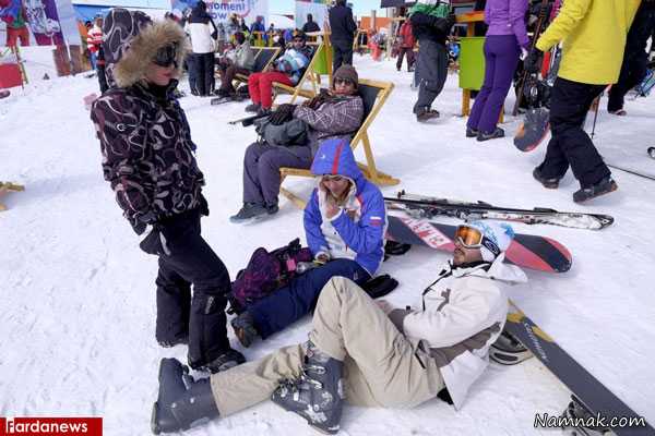 پیست اسکی دیزین و پوشش خانم ها در آن ، فصل زمستان ، آغاز فصل ورزش اسکی در ایران