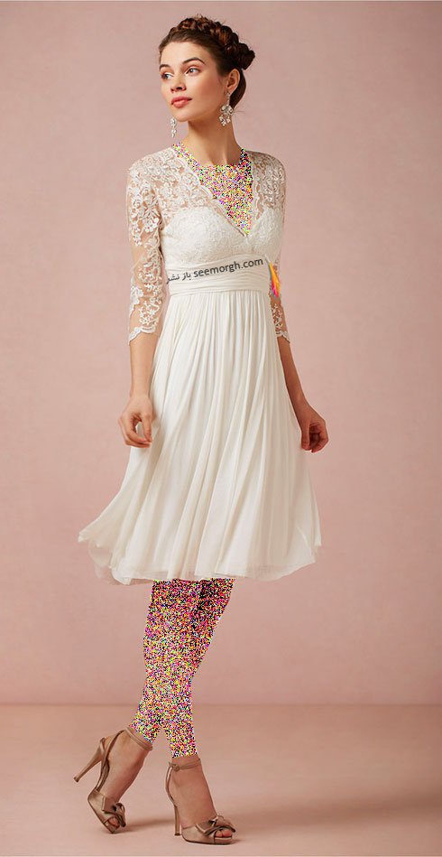 لباس عروس کوتاه برای تابستان 2015