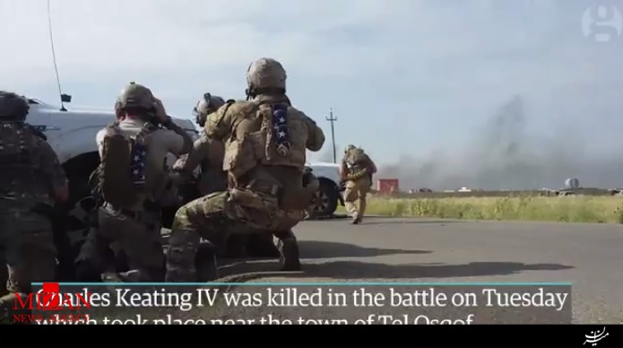 تصاویر لحظه کشته شدن نظامی آمریکایی بدست داعش در عراق