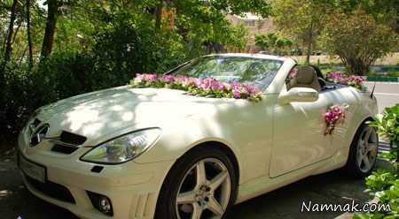 تزئین ماشین عروس ، ماشین عروس ، گل زدن ماشین عروس