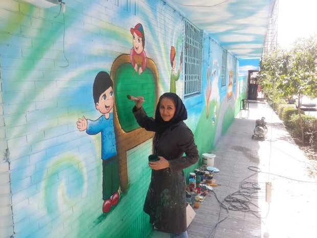 دختر ایرانی عکس نقاشی عکس