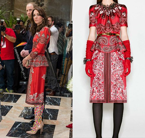 مدل لباس کیت میدلتون Kate Middleton در هندوستان - عکس شماره 4