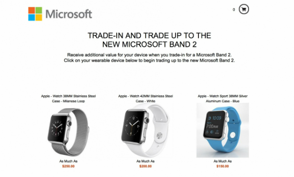 اپل واچ خود را به مایکروسافت تحویل داده و یک دستبند سلامتی «Band 2» دریافت کنید