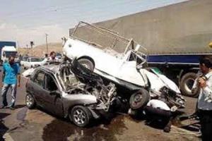 حوادث/ تصادف زنجیره ای در محور بیرجند-آرین شهر دو کشته و شش زخمی برجای گذاشت