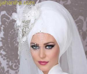 مدل تاج و تور عروس عربی