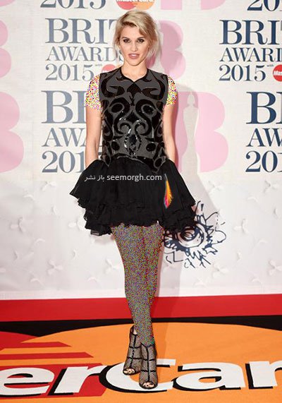 مدل لباس اشلی رابرتز Ashley Roberts در British Awards 2015