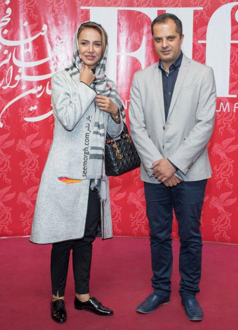 شبنم قلی خانی و همسرش در جشنواره جهانی فجر