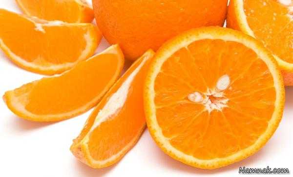 میوه پرتقال ، میوه درمانی جوش صورت ، میوه درمانی برای یبوست