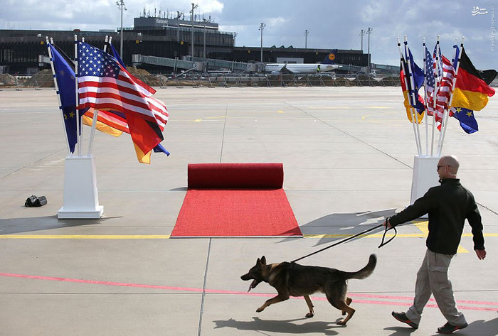 سگ بمب یاب تیم حفاظت اوباما