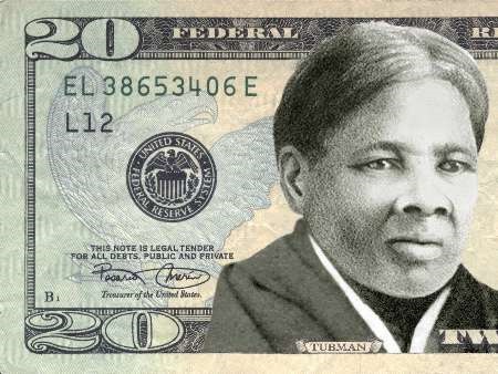تصویر یک زن سیاهپوست بر دلار آمریکا