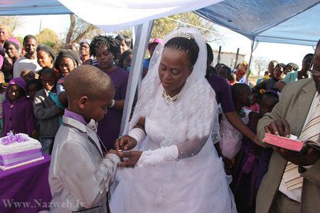 جنجال ازدواج پسر 9 ساله با زن 62 ساله برای دومین بار (عکس)