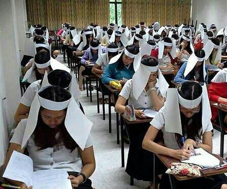 راهکار عجیب تایلندی ها برای جلوگیری از تقلب در امتحان!
