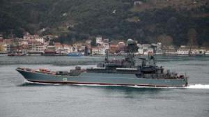عبور دو فروند کشتی جنگی روسیه از تنگه داردانل در آب های ترکیه