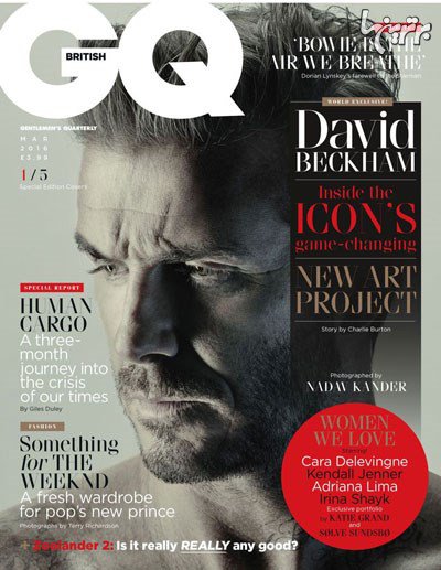 بهترین عکس های دیوید بکهام روی مجله GQ - عکس شماره 1