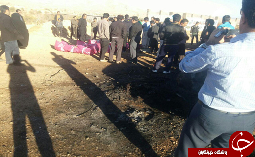 تصادف دیروز در جاده خرامه شیراز با 4 کشته + تصاویر