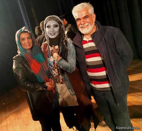 عاطفه رضوی و همسرش ، همسران بازیگران ایرانی ، عکس بازیگران ایرانی و همسرانشان