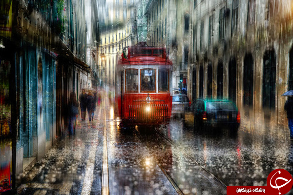 خیابان های سن پترزبورگ در یک روز بارانی +تصاویر
