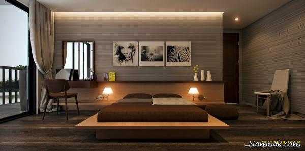 نورپردازی اتاق خواب ، تزیین اتاق خواب رمانتیک ، کناف دیوار و سقف