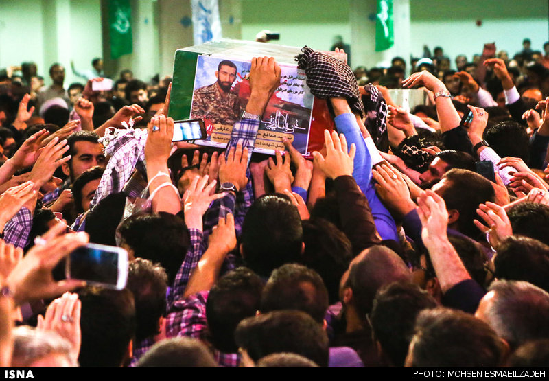 وداع با دو شهید مدافع حرم در دانشگاه فردوسی مشهد