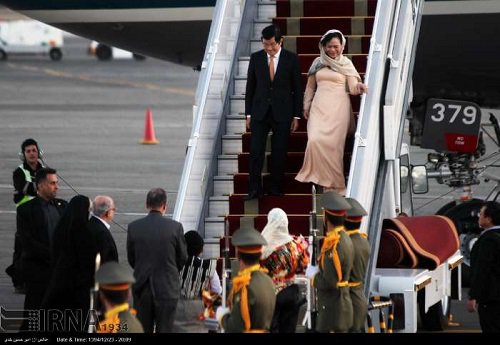 رییس‌جمهور ویتنام و همسرش در تهران