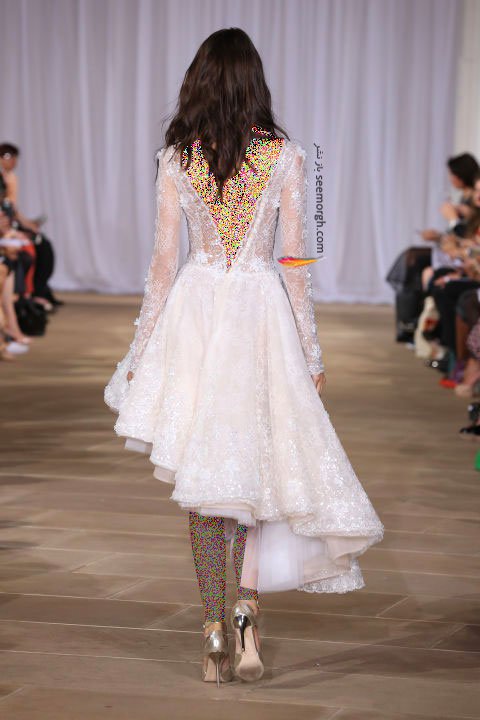 لباس عروس کوتاه در هفته مد لندن - مدل شماره 5