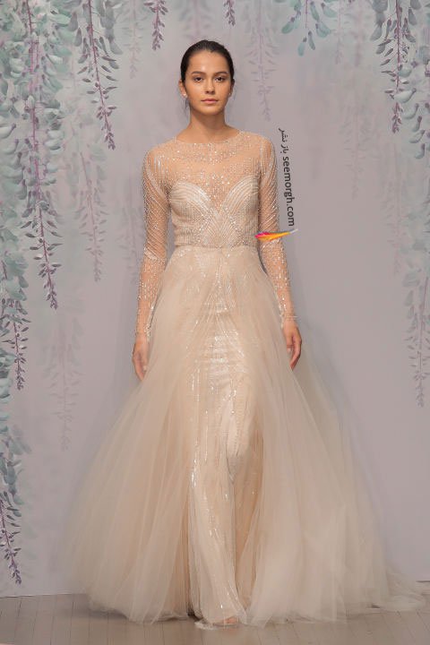 لباس عروس بلند در هفته مد لندن - مدل شماره 6