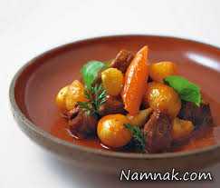خوراک گوشت بره ، طرز تهیه خوراک بره ، navarin of lamb