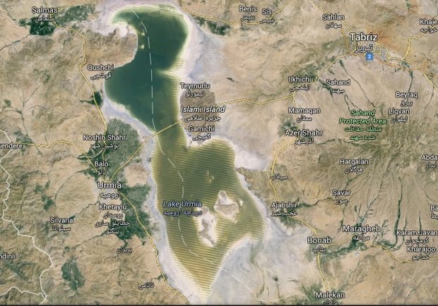 مساحت دریاچه ارومیه در ۶ ماه ۴ برابر شد