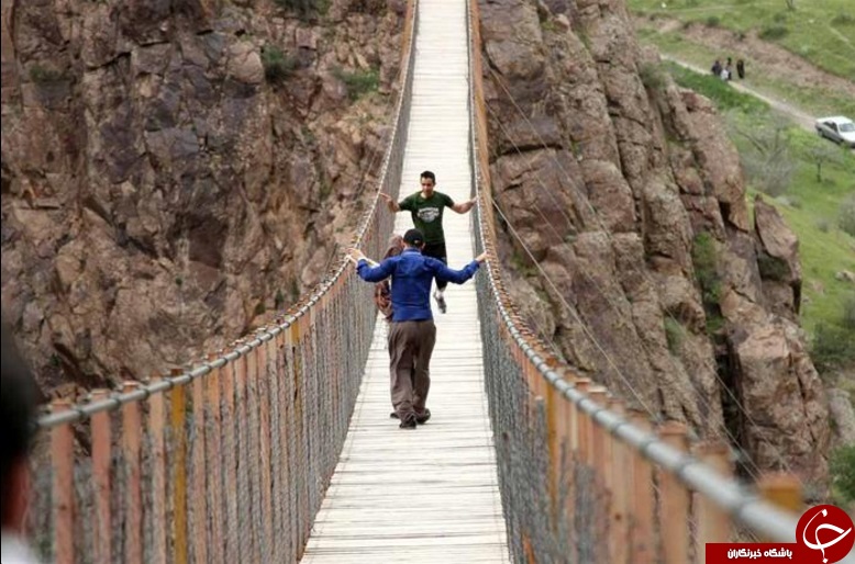  پل معلق پیرتقی مرتفع ترین پل عابر پیاده