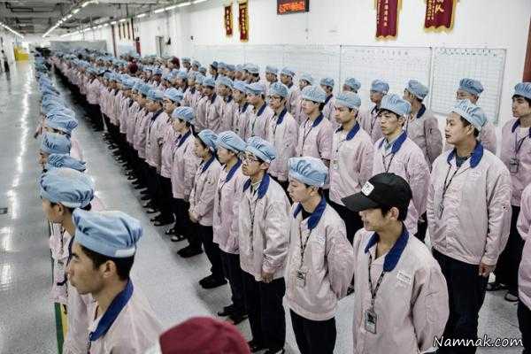 شرکت اپل ، کارخانه اپل در چین ، کارکنان شرکت اپل
