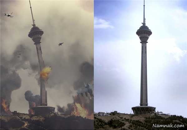 حمله عربستان به ایران ، فیلم حمله به برج میلاد ، حمله عربستان به ایران
