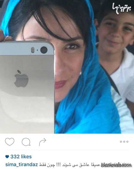 سیما تیرانداز و پسرش ، عکسهای جدید بازیگران زن ایرانی