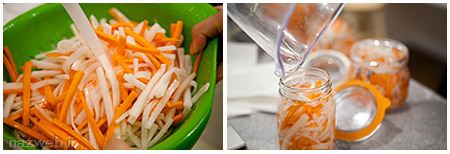 طرز تهیه ترشی هویج با ترب سفید